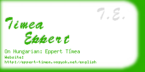 timea eppert business card